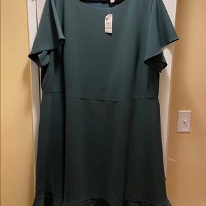 LOFT Plus Flutter Flounce Dress size 26